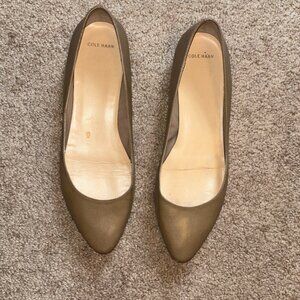 Cole Haan Dark Tan Pointed Toe Flats 9